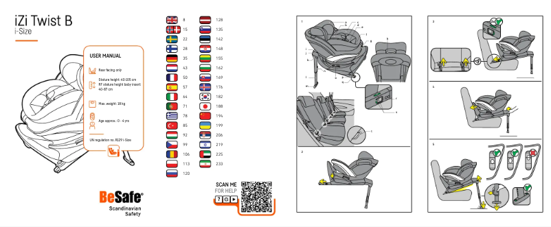 Página 1 del manual Manual de usuario BeSafe iZi Twist B i-Size