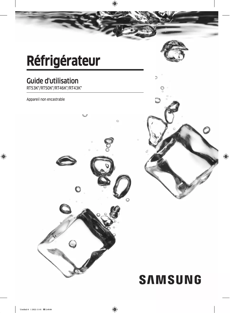 Page n°1 - Manuel utilisateur Samsung RT53K633PSL