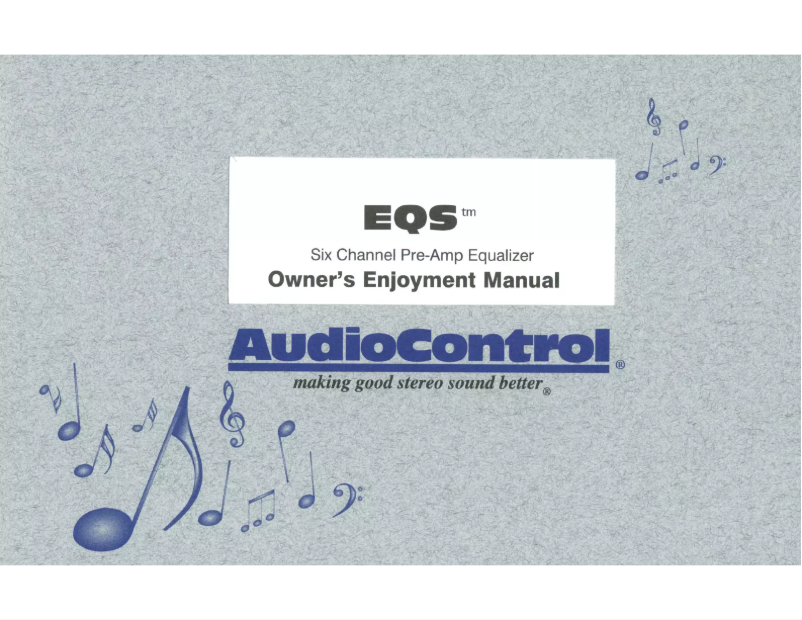 Page n°1 - Mode d'emploi AudioControl EQS