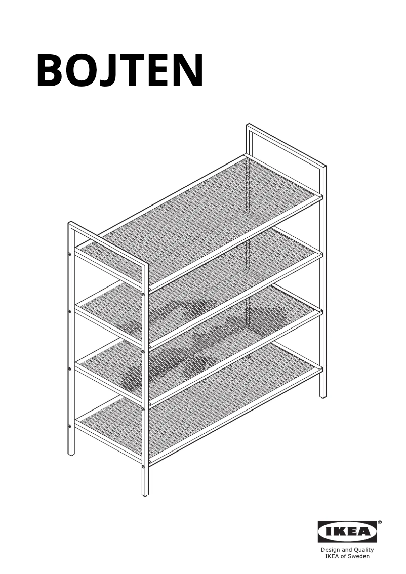 Página 1 del manual Manual de usuario Ikea BOJTEN 405.229.55