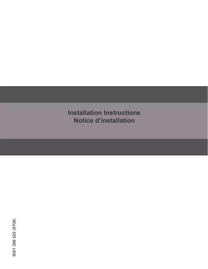 Page 1 de la notice Guide d'installation Gaggenau DF480763