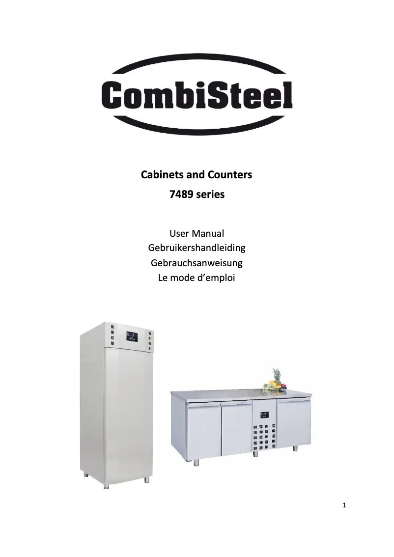 Page n°1 - Manuel utilisateur CombiSteel 7489.5295