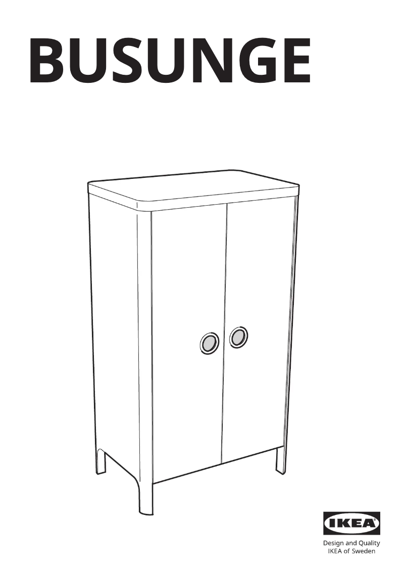 Página 1 del manual Manual de usuario Ikea BUSUNGE 203.057.07