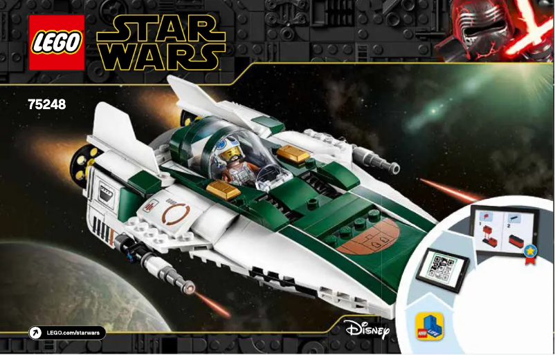 Page 1 de la notice Consignes visuelles Lego Star Wars 75248