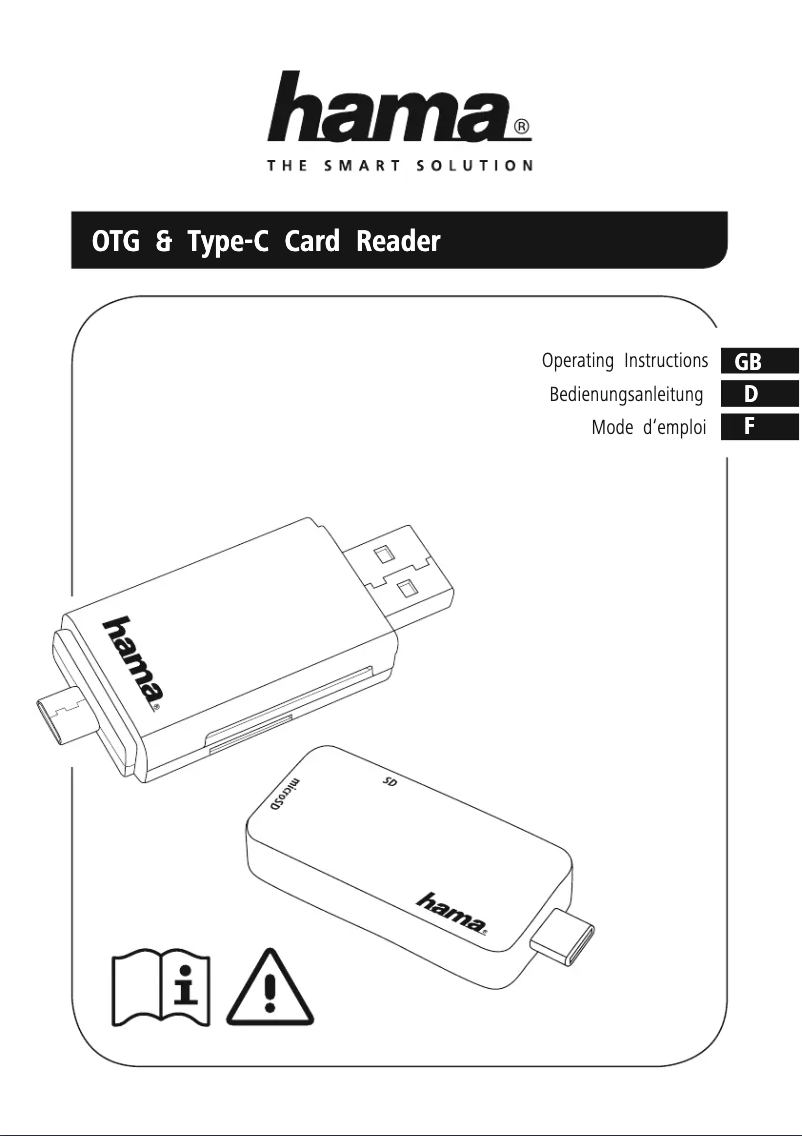 Page n°1 - Manuel utilisateur Hama 00124186