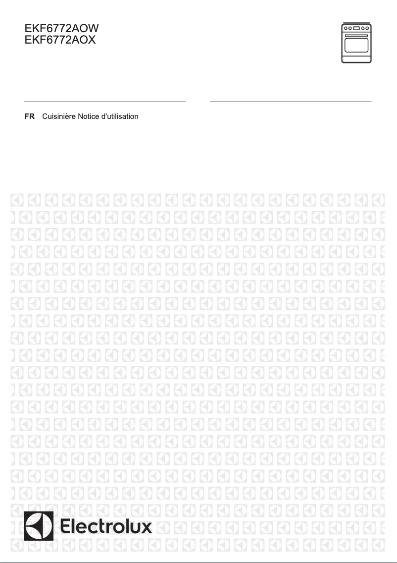 Page 1 de la notice Manuel utilisateur Electrolux EKF6772AOW