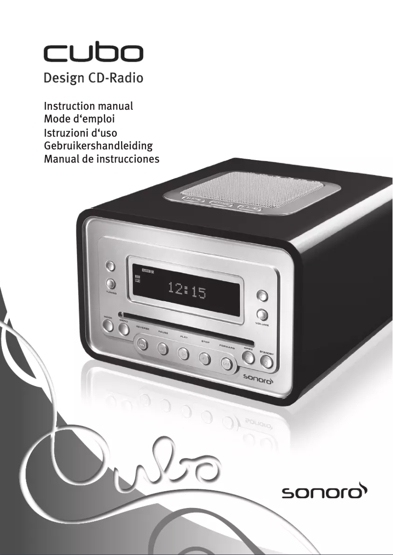 Page 1 de la notice Manuel utilisateur Sonoro Cubo