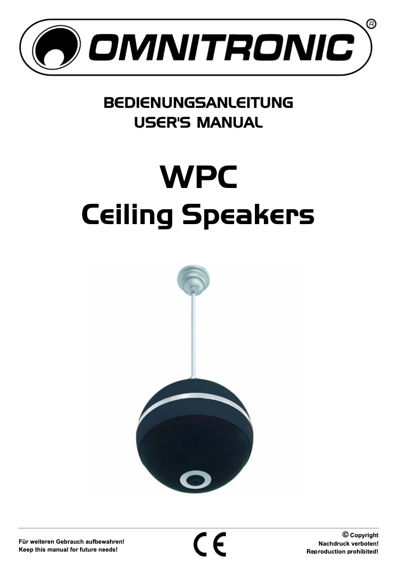 Image de la première page du manuel de l'appareil WPC-5S