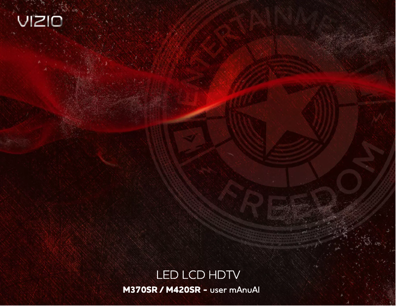 Page 1 de la notice Manuel utilisateur VIZIO M370SR