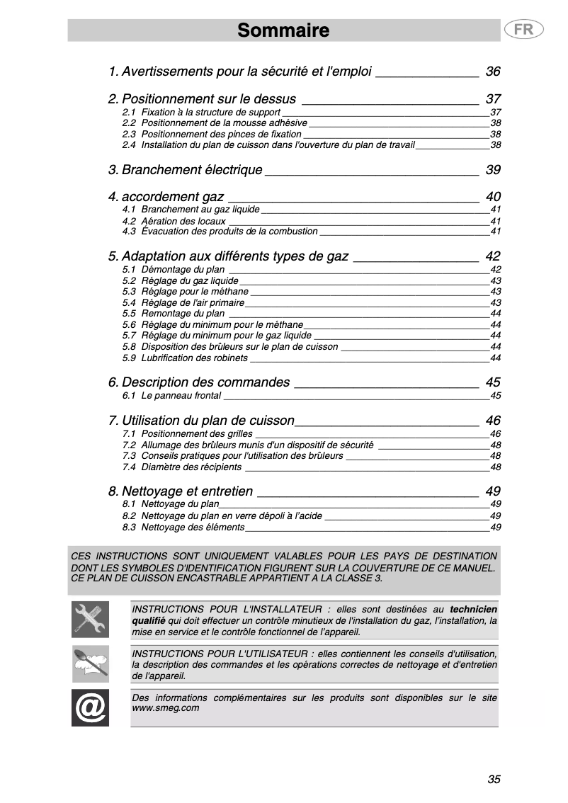 Page n°1 - Manuel utilisateur Smeg PVA140BE