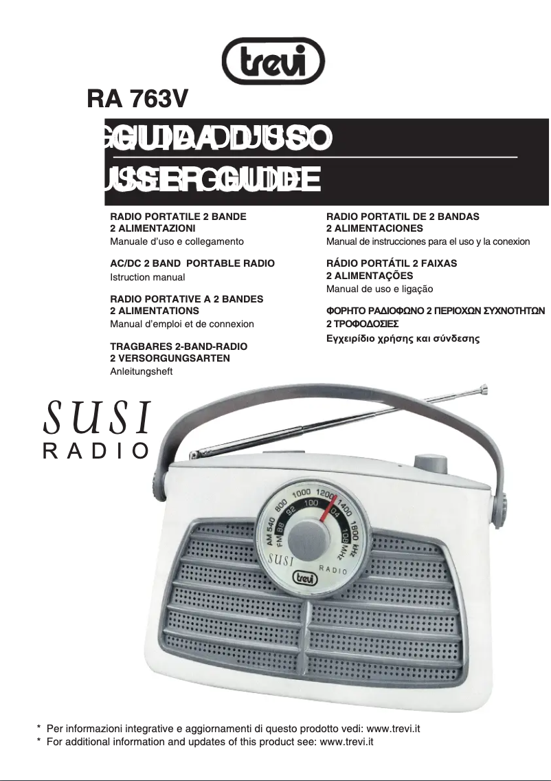 Page 1 de la notice Manuel utilisateur Trevi RA 763 V