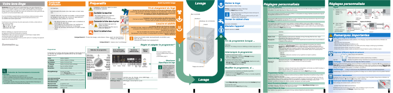 Page 1 de la notice Manuel utilisateur Siemens WM14Q460FG