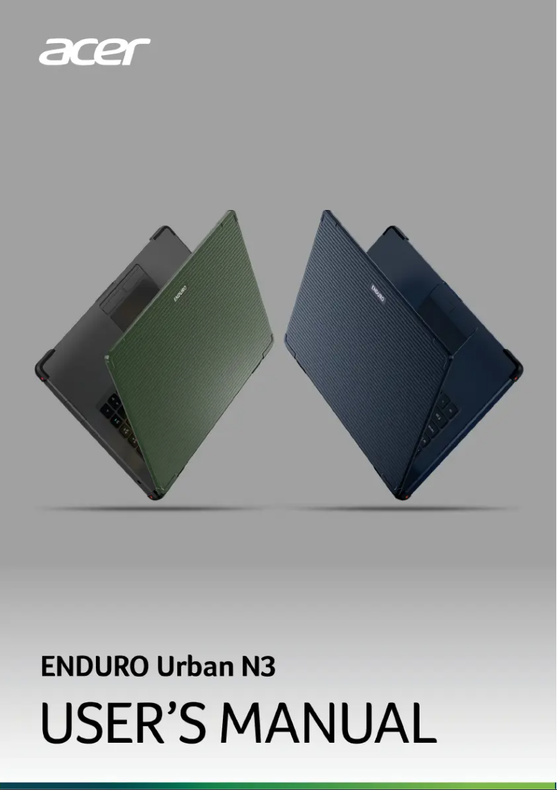 Page n°1 - Manuel utilisateur Acer ENDURO Urban