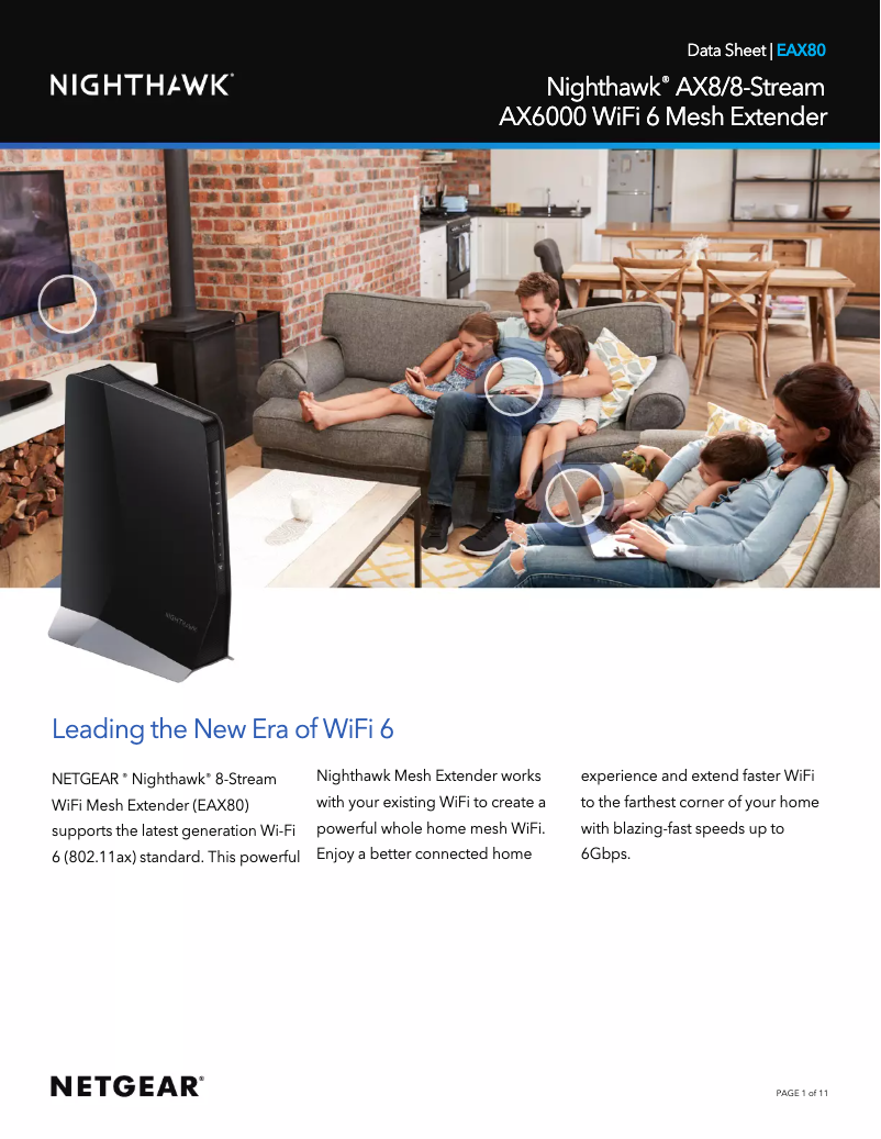 Image de la première page du manuel de l'appareil EAX80