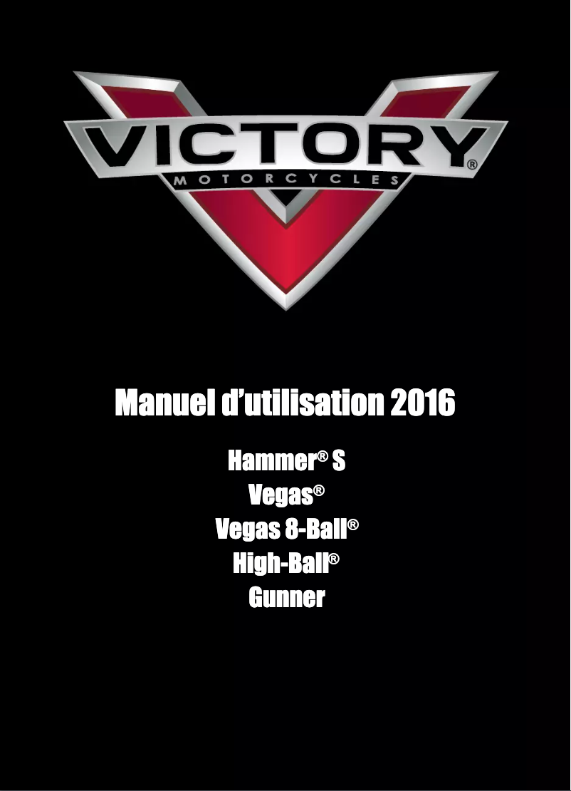 Image de la première page du manuel de l'appareil High-Ball (2016)
