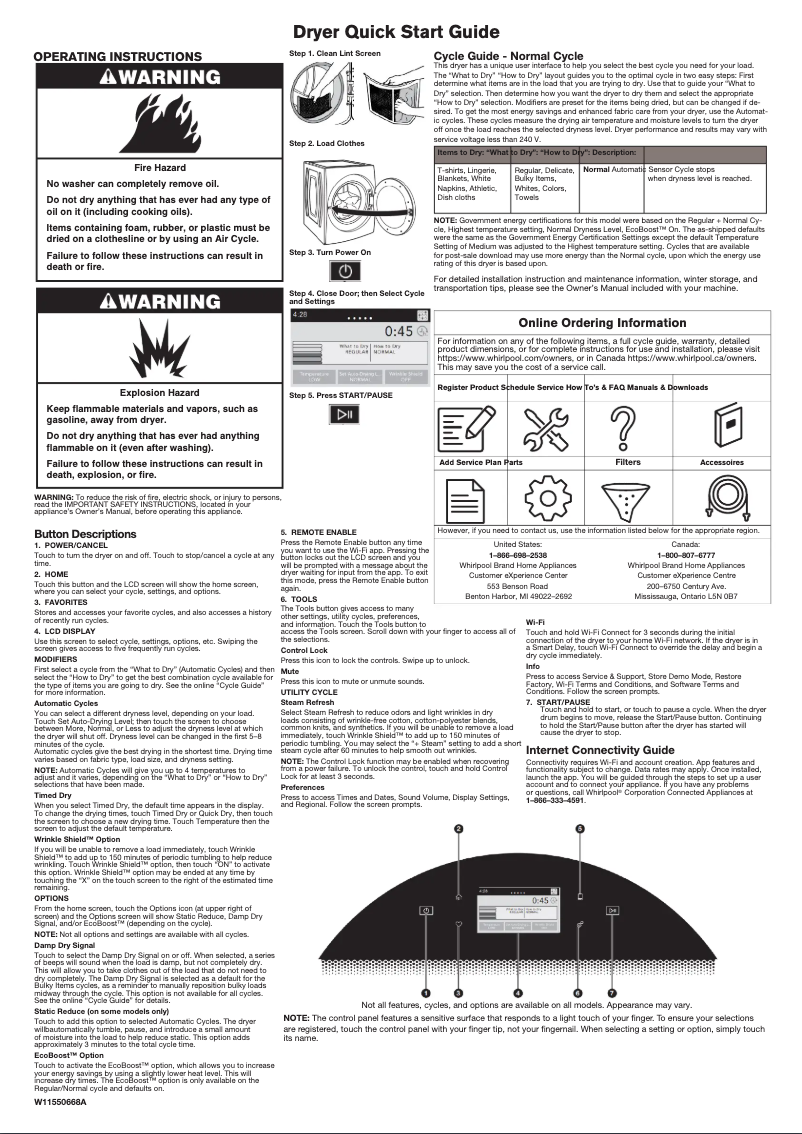 Imagen de la primera página del manual del dispositivo WED9620HBK