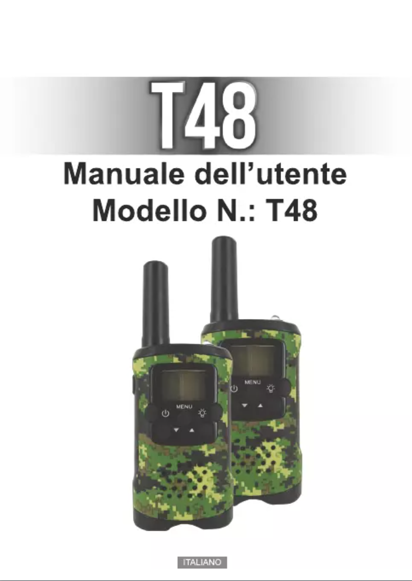 Image de la première page du manuel de l'appareil T48