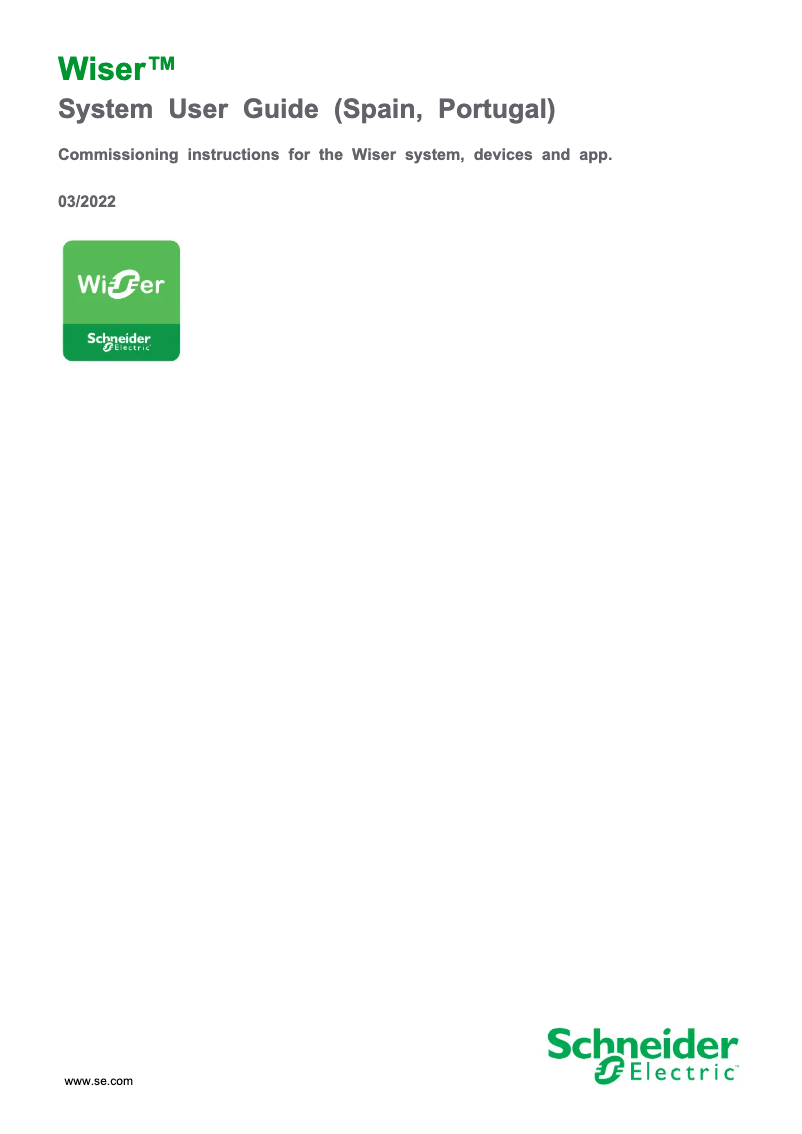 Page n°1 - Manuel utilisateur Schneider CCT501901