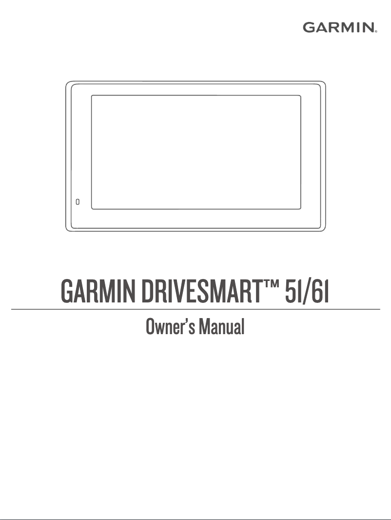 Page n°1 - Manuel utilisateur Garmin DriveSmart 61