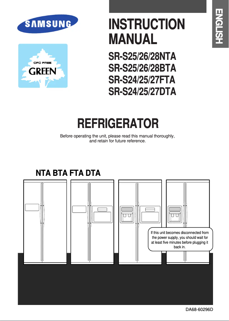 Page n°1 - Manuel utilisateur Samsung SR-S27FTA