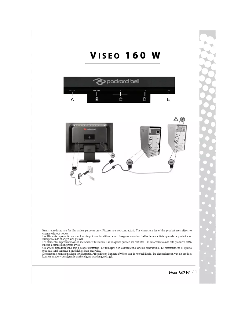 Page 1 de la notice Manuel utilisateur Packard Bell Viseo
