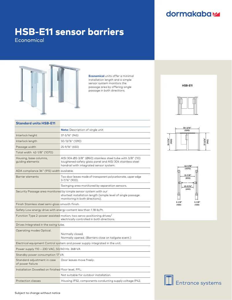 Image de la première page du manuel de l'appareil HSB-E11