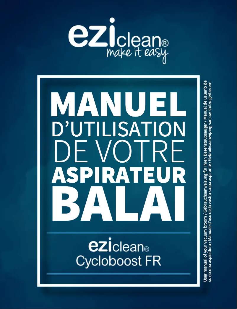Page 1 de la notice Manuel utilisateur EZIclean Cycloboost FR15 Animal