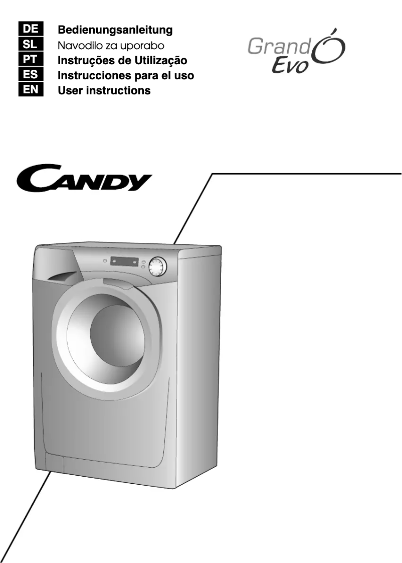 Page n°1 - Manuel utilisateur Candy EVO 1282D3-37