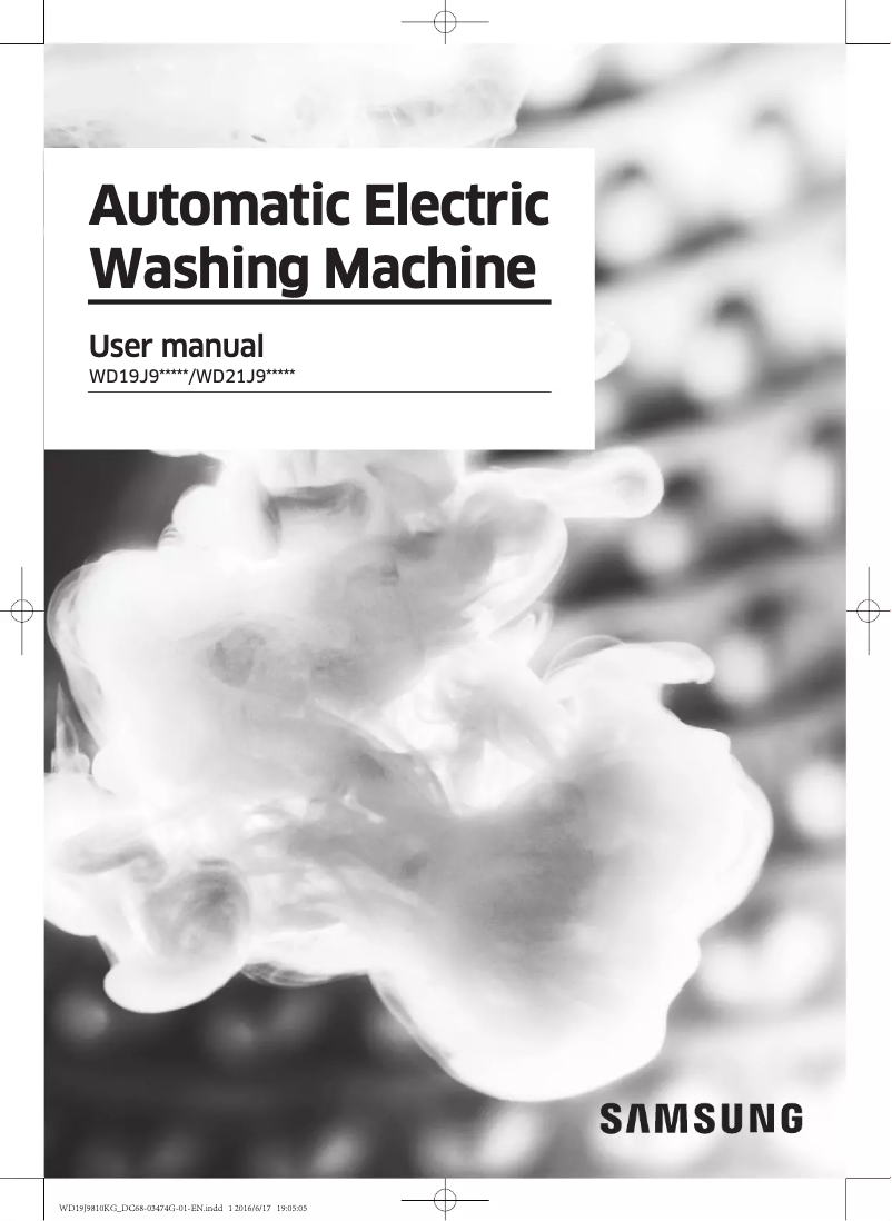 Image de la première page du manuel de l'appareil WD19J9810KG