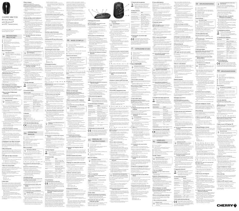 Image de la première page du manuel de l'appareil MW 9100