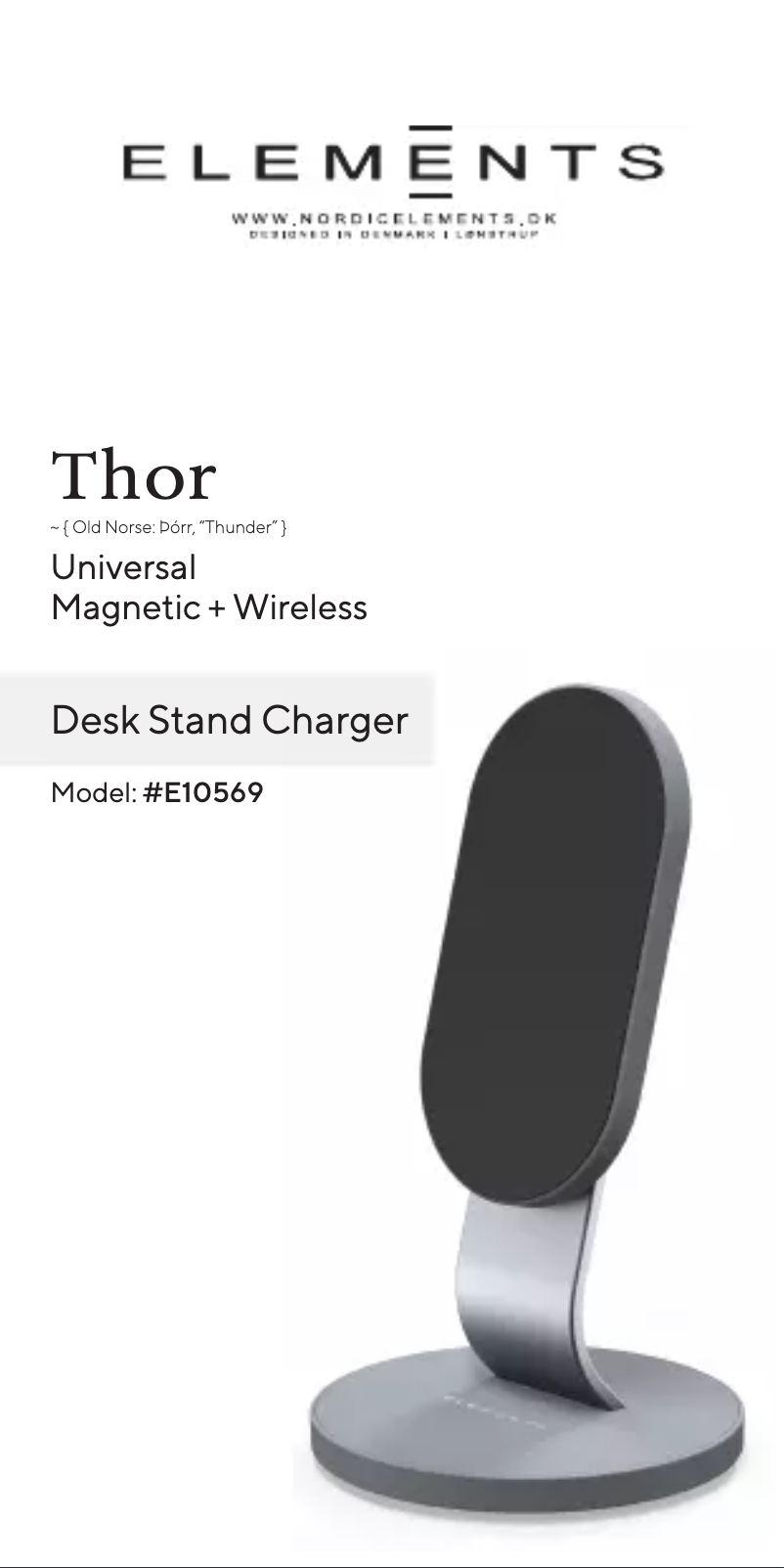Image de la première page du manuel de l'appareil Thor