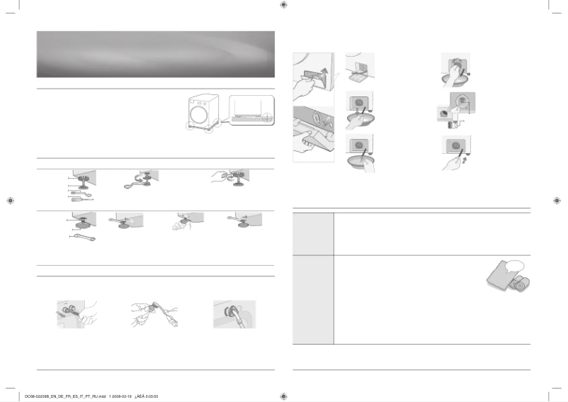 Page n°1 - Manuel utilisateur Samsung WF600B0BHWQ