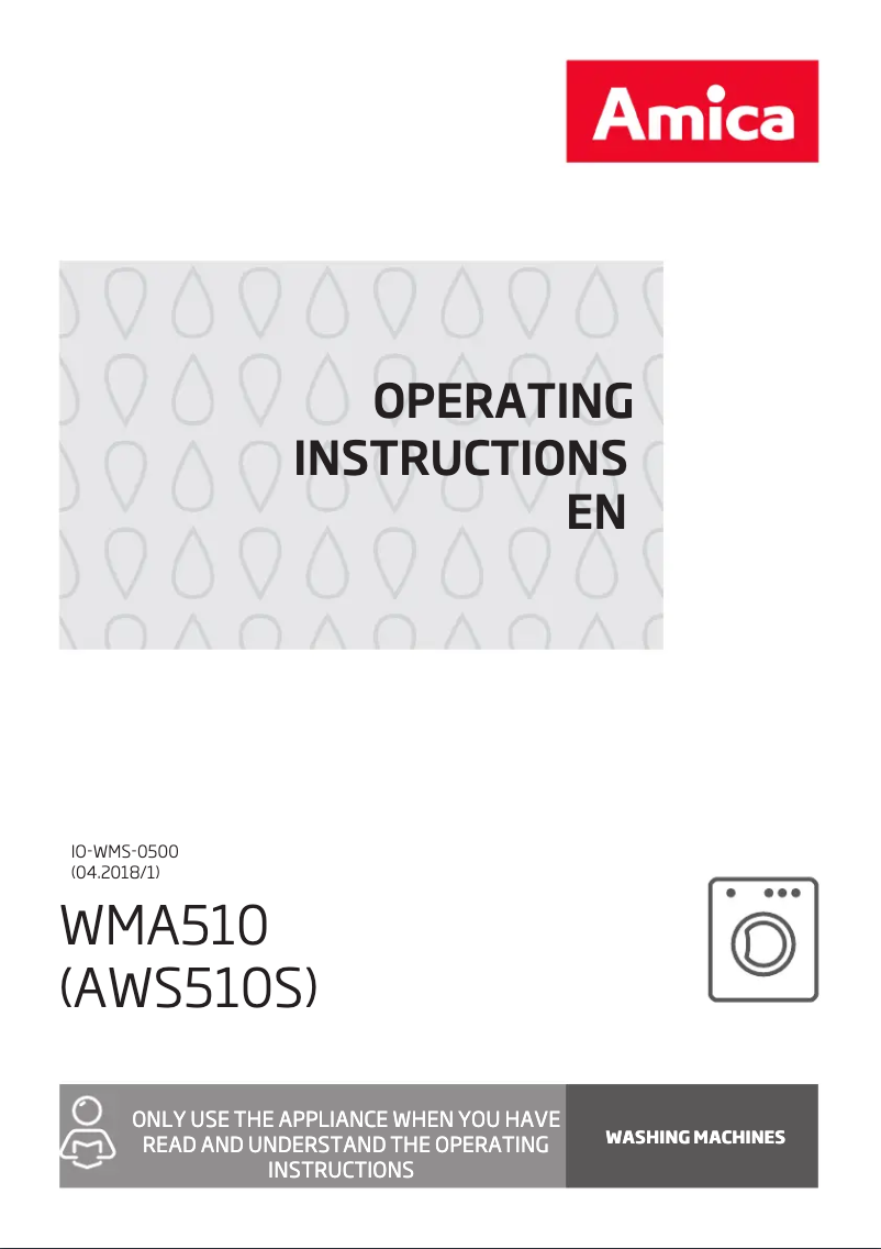 First page image of the manual for WMA510