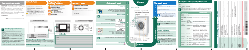Page 1 de la notice Manuel utilisateur Bosch WAS28890EE