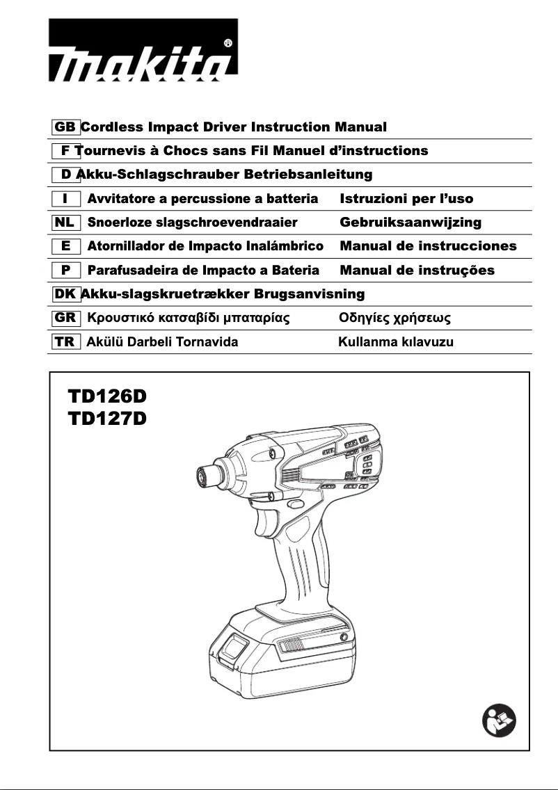 Page 1 de la notice Manuel utilisateur Makita TD127DWE