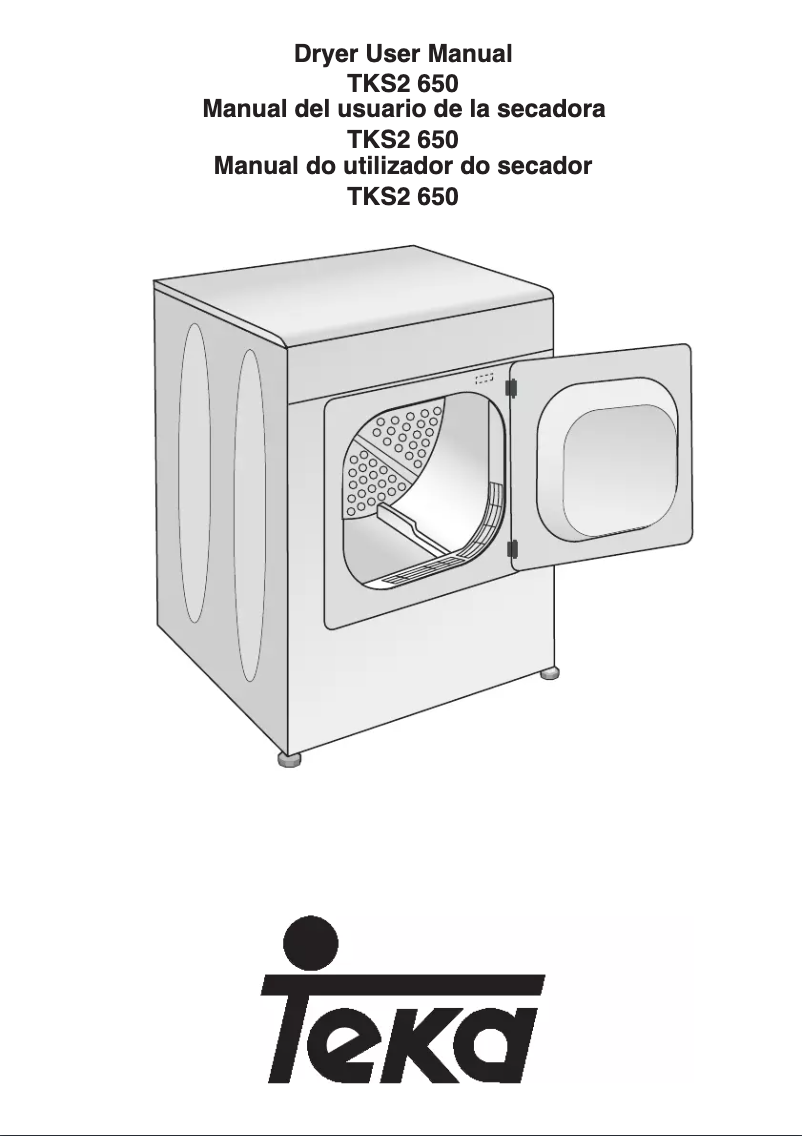 Page n°1 - Manuel utilisateur Teka TKS2 650