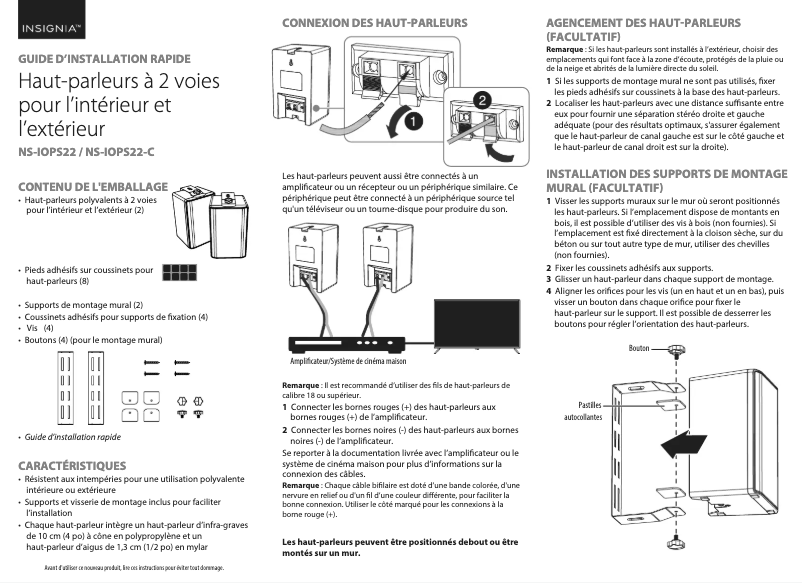 Image de la première page du manuel de l'appareil NS-IOPS22