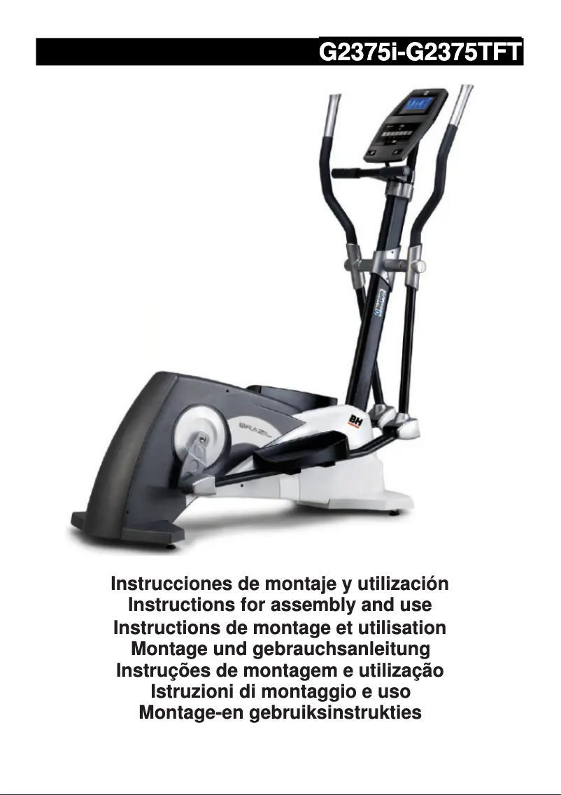 Page 1 de la notice Manuel utilisateur BH Fitness I.BRAZIL G2375I