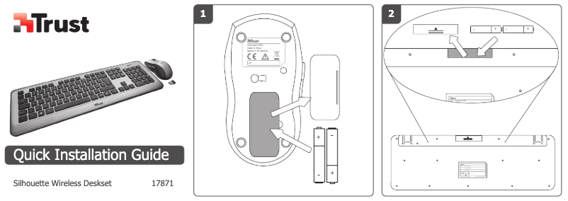 Page 1 de la notice Manuel utilisateur Trust Silhouette 17878