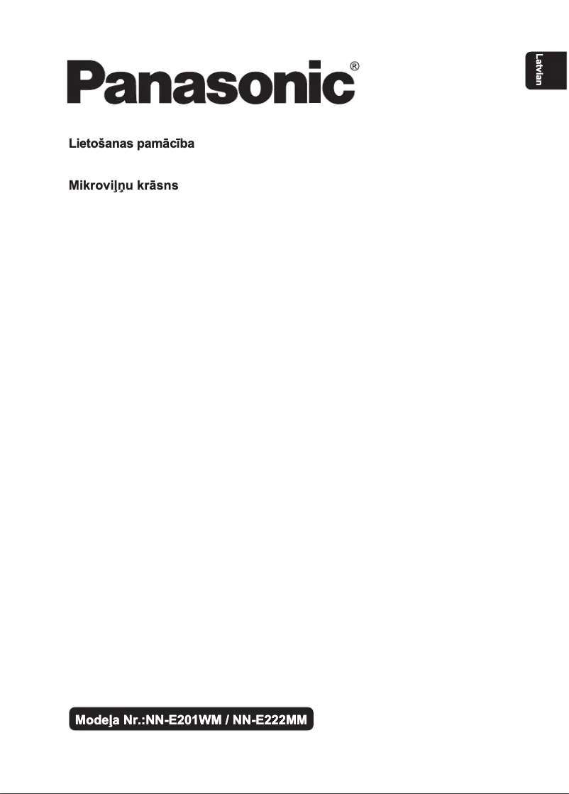 Page 1 de la notice Manuel utilisateur Panasonic NN-E222MM