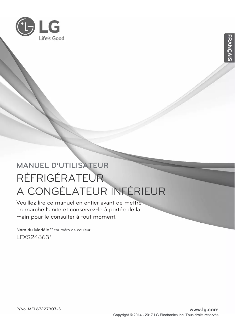 Página 1 del manual Manual de usuario LG LFXS24663S