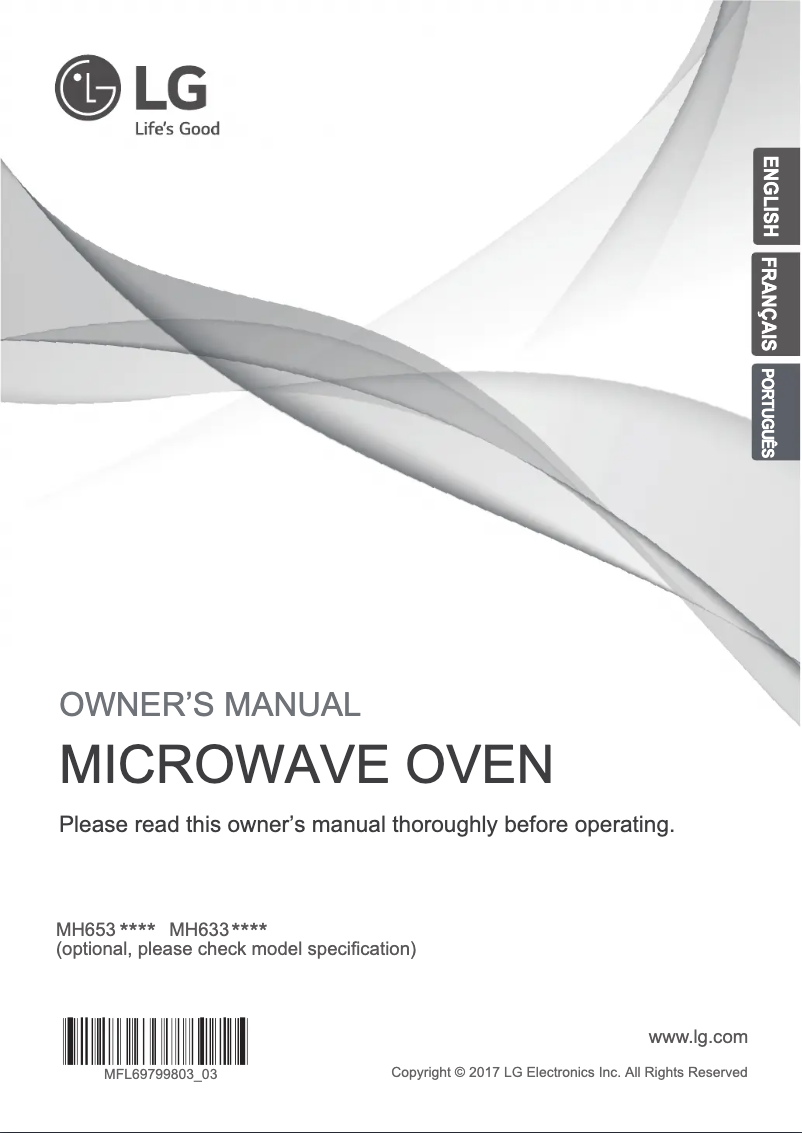 Page 1 de la notice Manuel utilisateur LG MH6535GISW