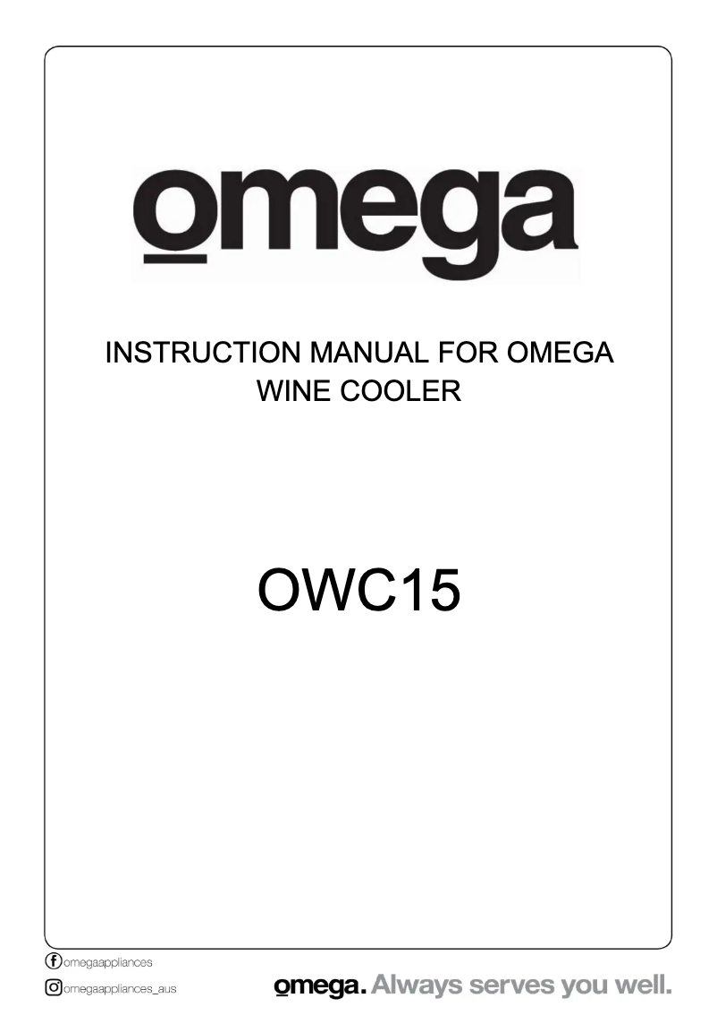 Page 1 de la notice Manuel utilisateur Omega OWC15
