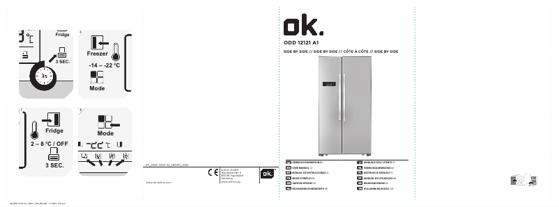 Page 1 de la notice Manuel utilisateur OK ODD 12121 A1