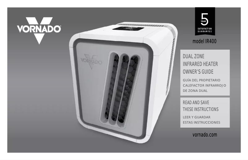 Página 1 del manual Manual de usuario Vornado IR400