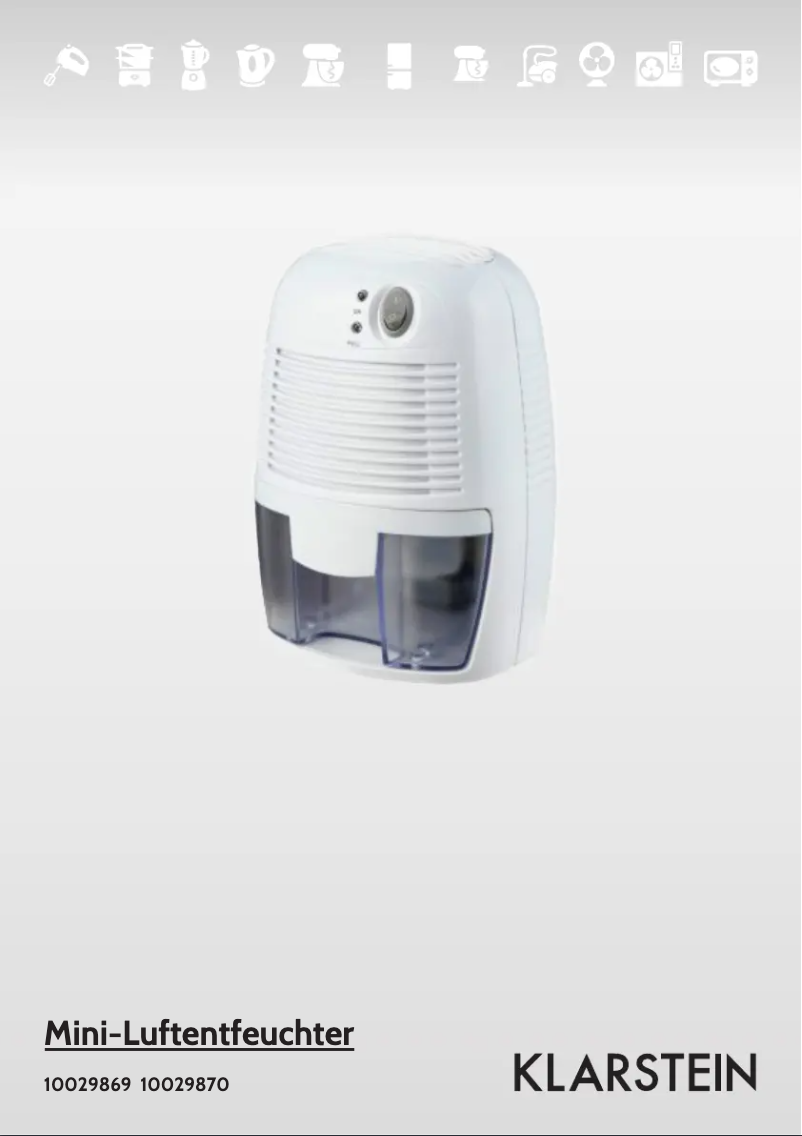 Image de la première page du manuel de l'appareil 10029869