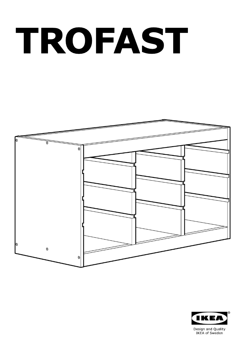 Image de la première page du manuel de l'appareil TROFAST 303.688.36