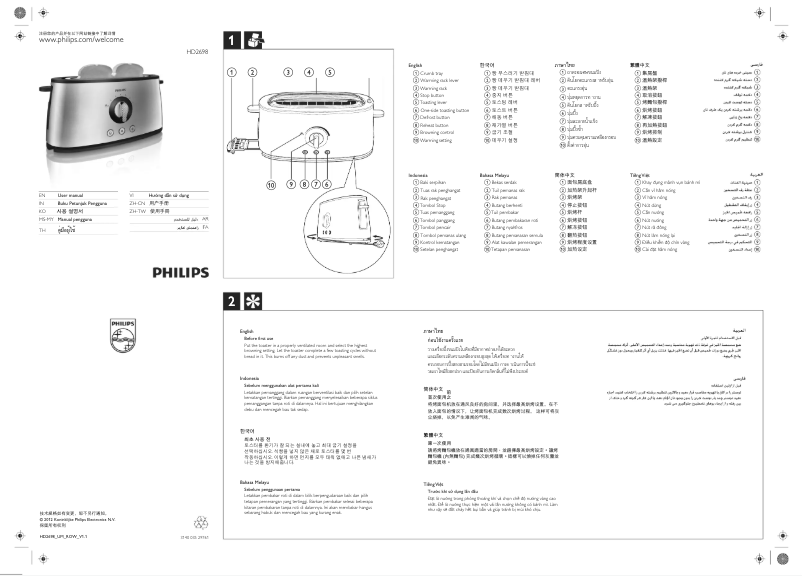 Page 1 de la notice Manuel utilisateur Philips Avance Collection HD2698
