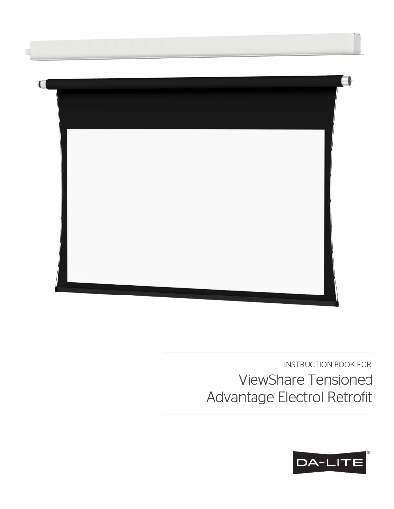 Image de la première page du manuel de l'appareil ViewShare Tensioned Advantage Retrofit 24999HV