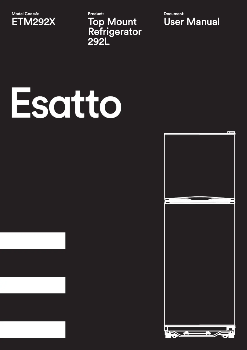 Page n°1 - Manuel utilisateur Esatto ETM292X